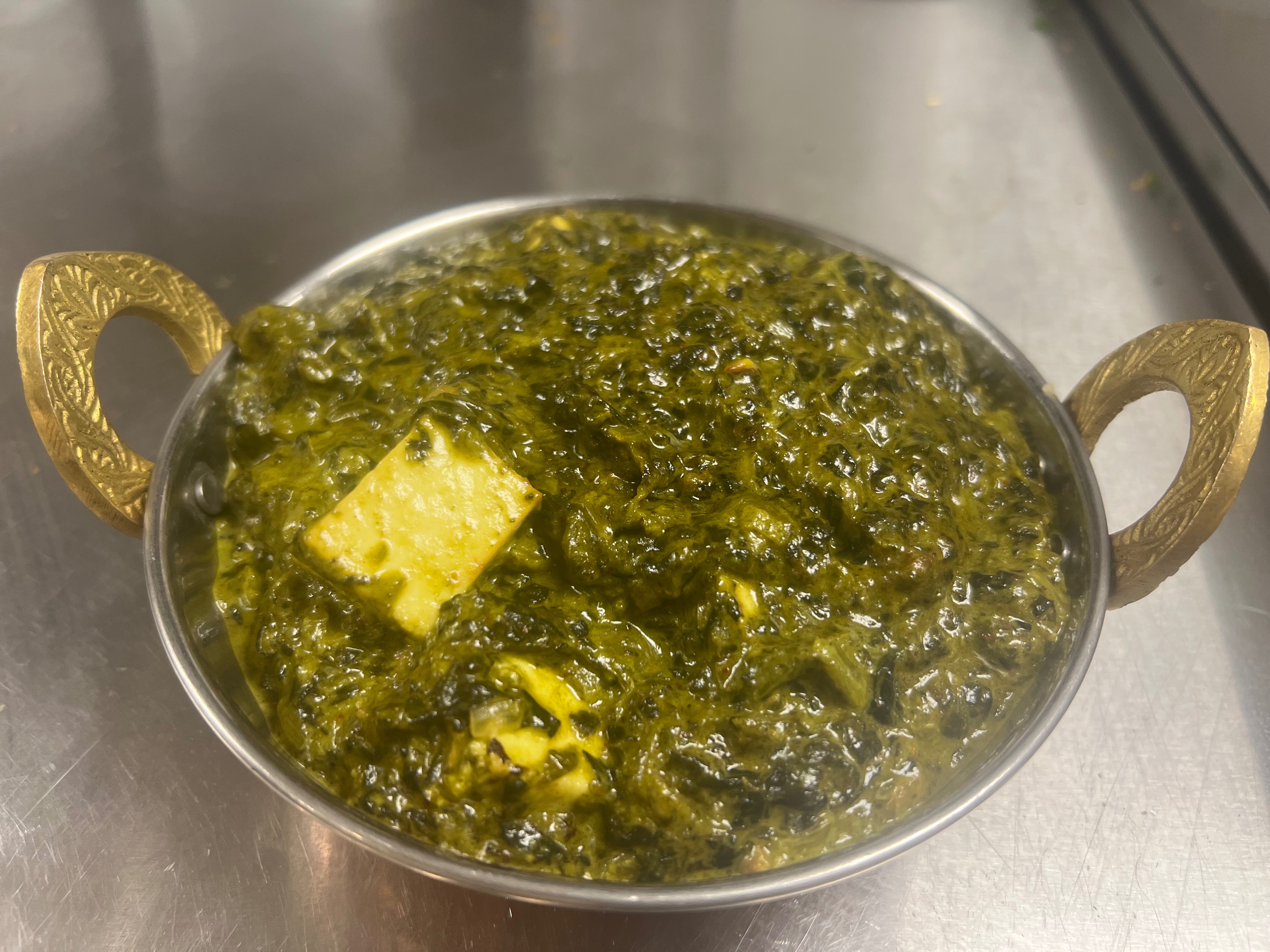 Saag Paneer ( Not Dairy Free).