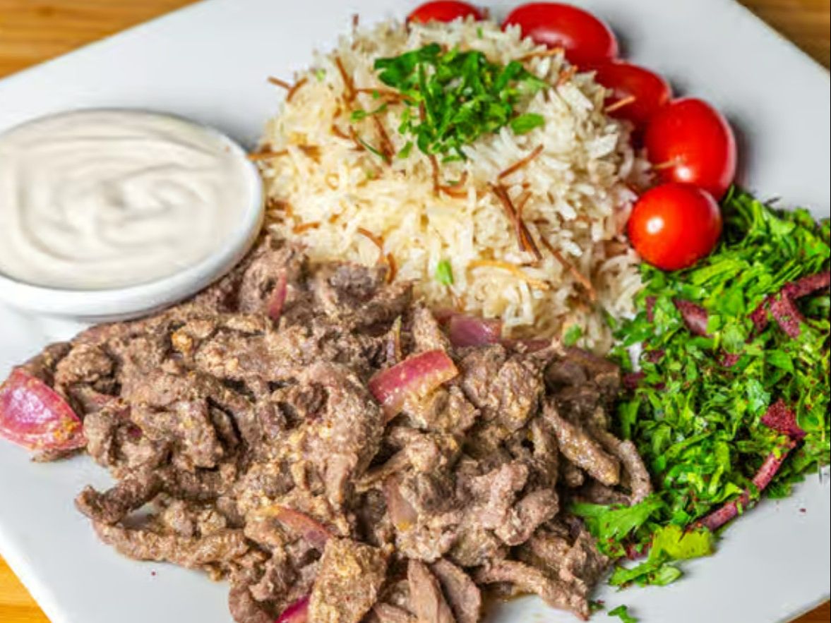 Beef Shawarma Plate.