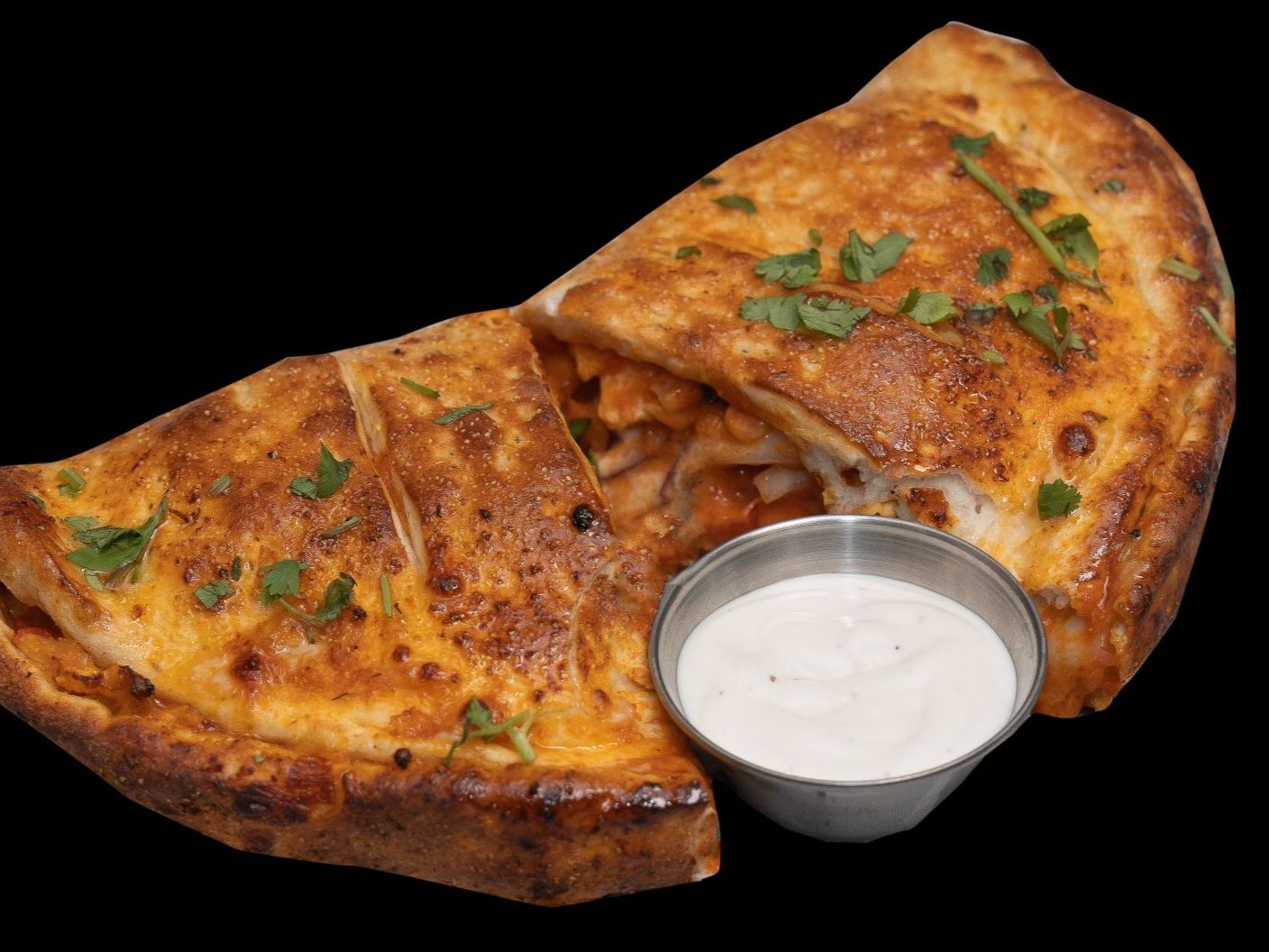 Butter Chicken Calzone.