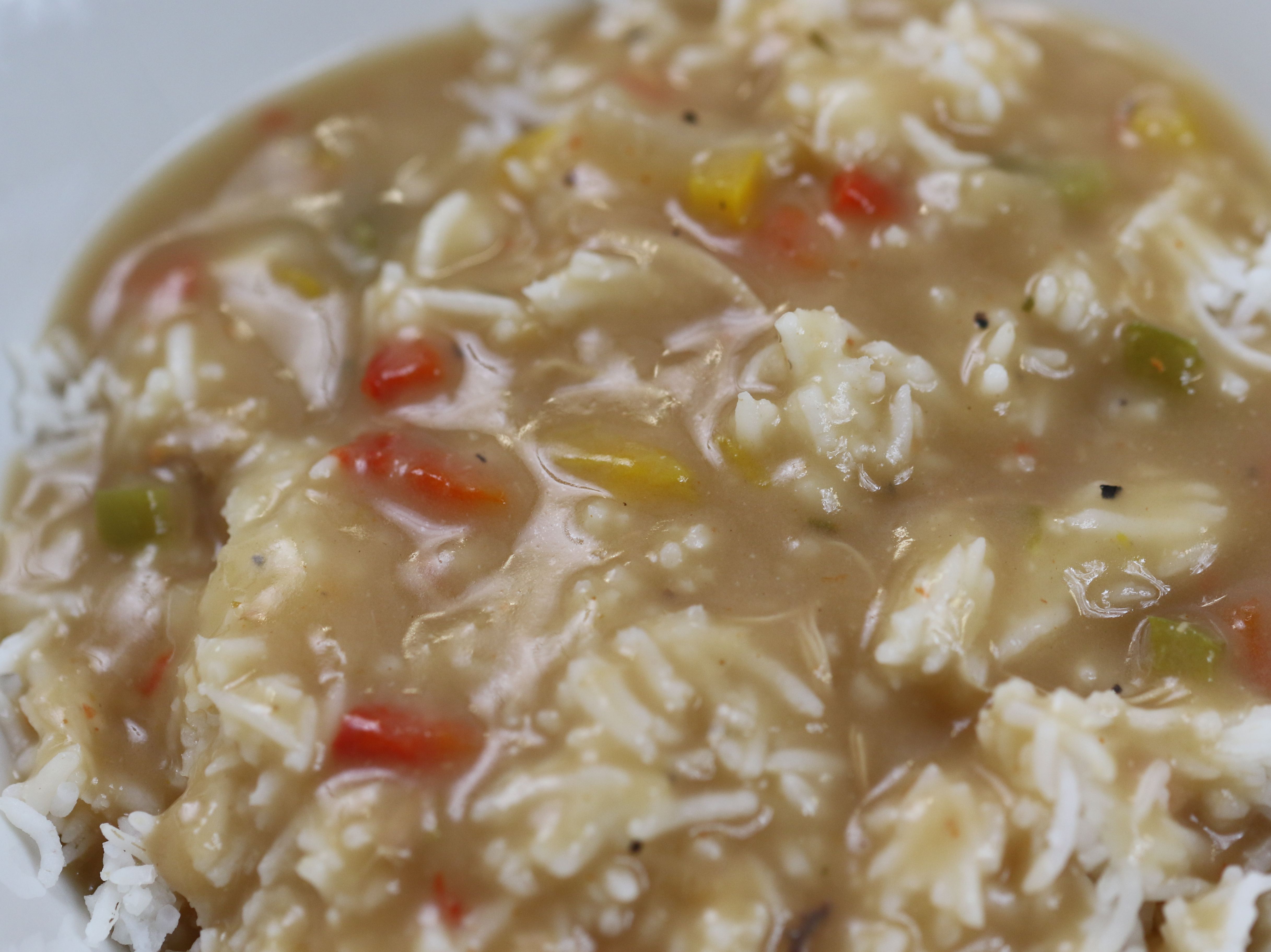 White Rice and Gravy.