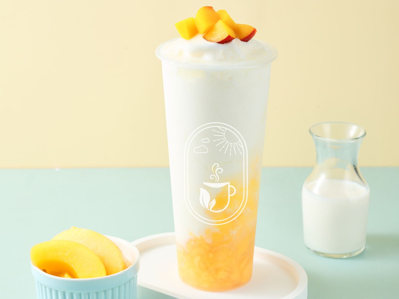 Peach Fruity Yogurt.