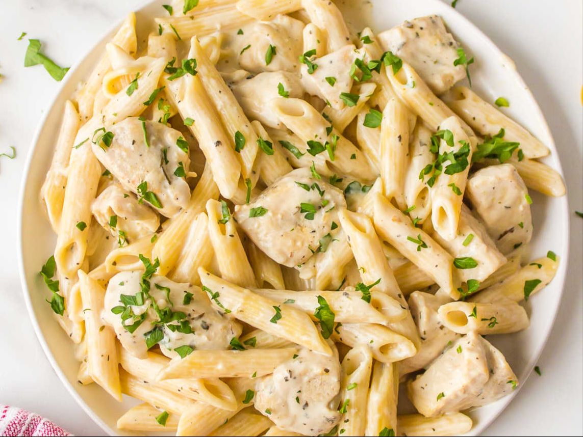 Penne Alfredo With Chicken -BP