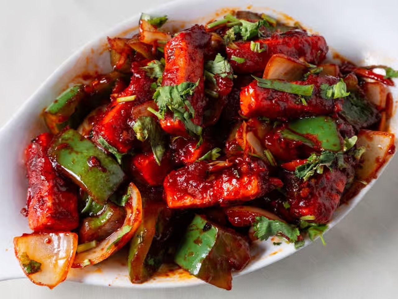 Chilli Paneer.