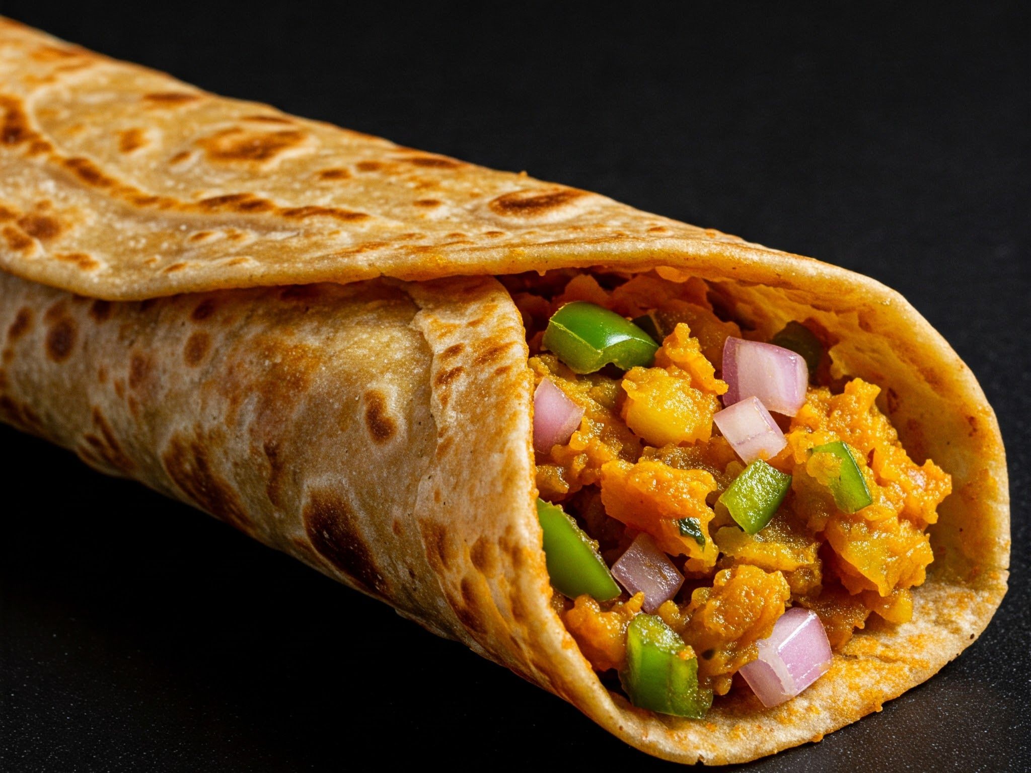 Masala Aloo Roll.