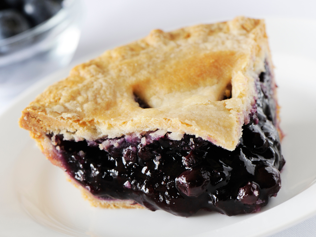 BLUEBERRY PIE.