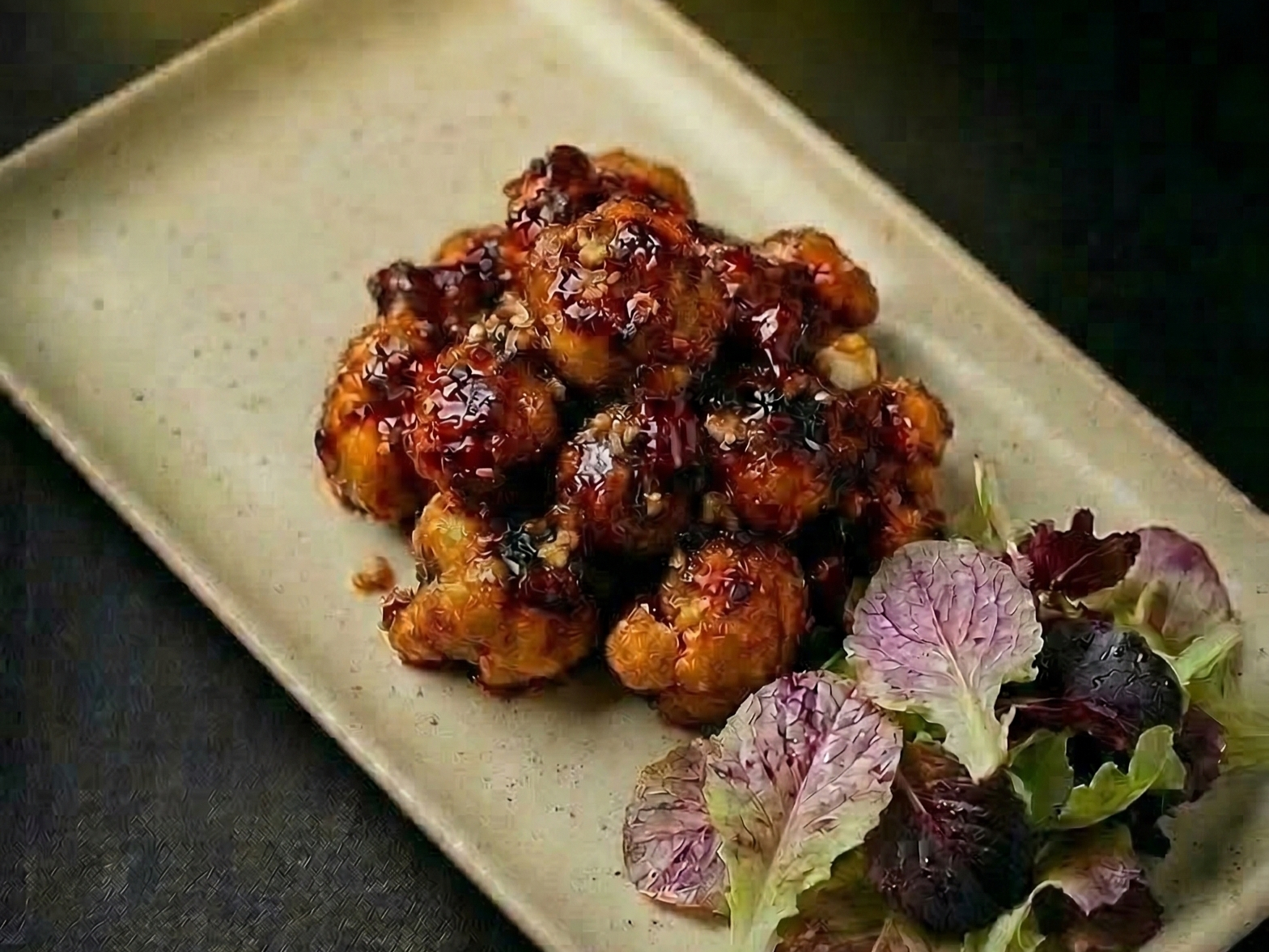 Chili Garlic Cauliflower.