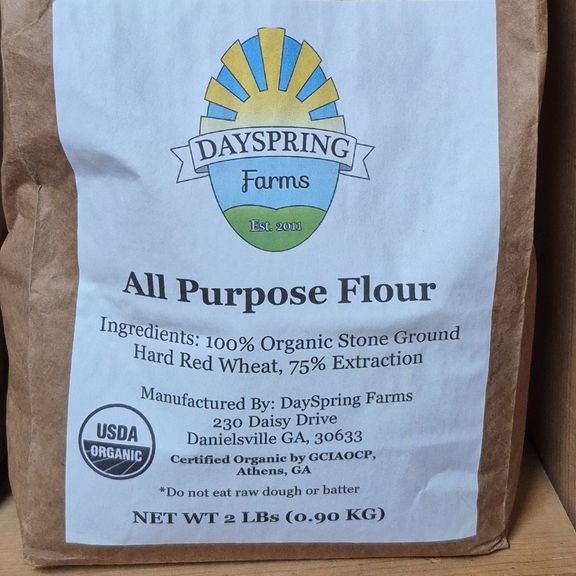 Organic All Purpose Flour 2# Dayspring Farm