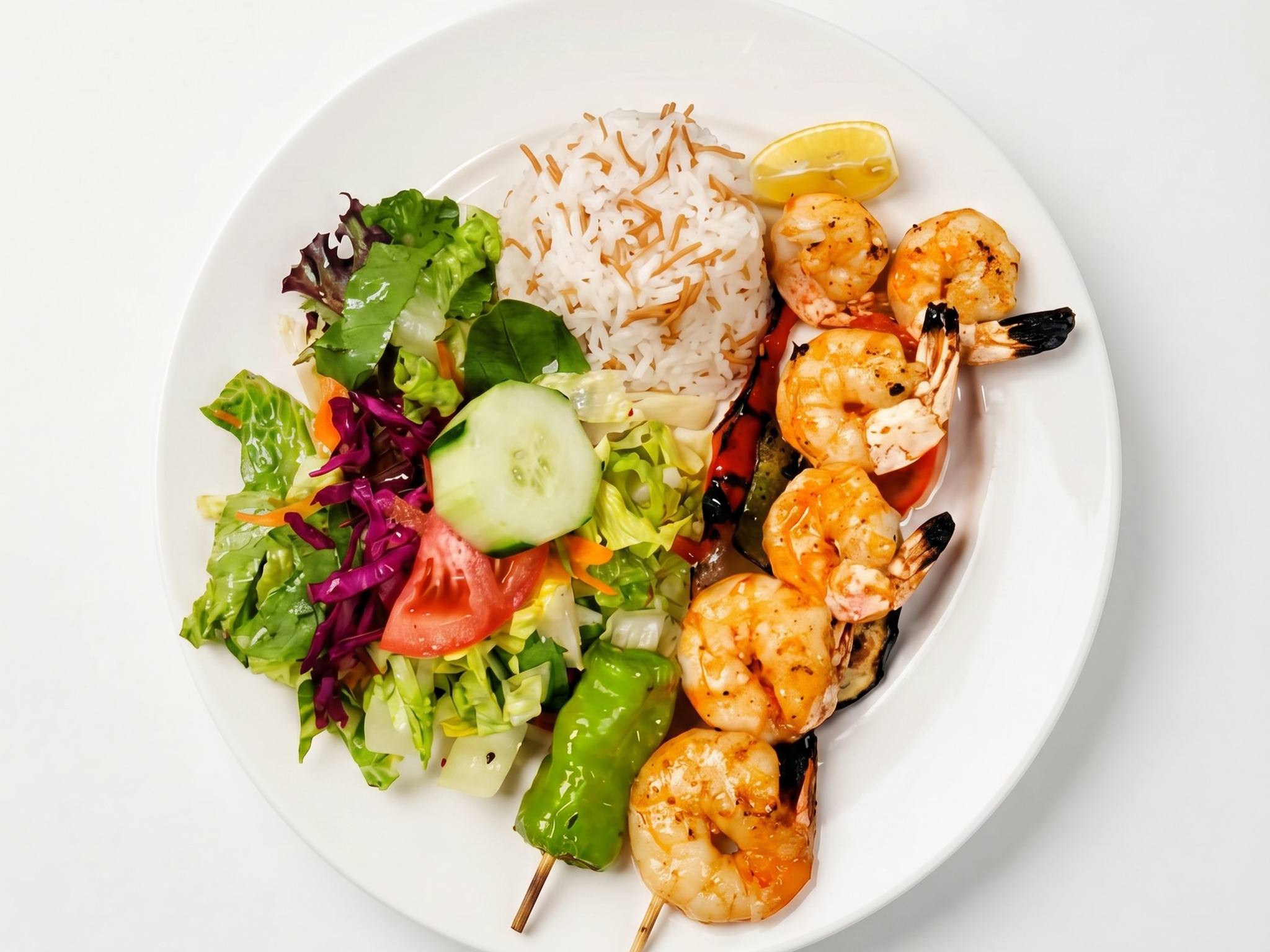 Shrimp Shish Entree.