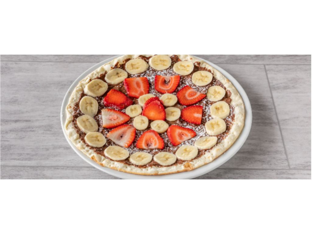 Flat Bread Nutella With Strawberry.