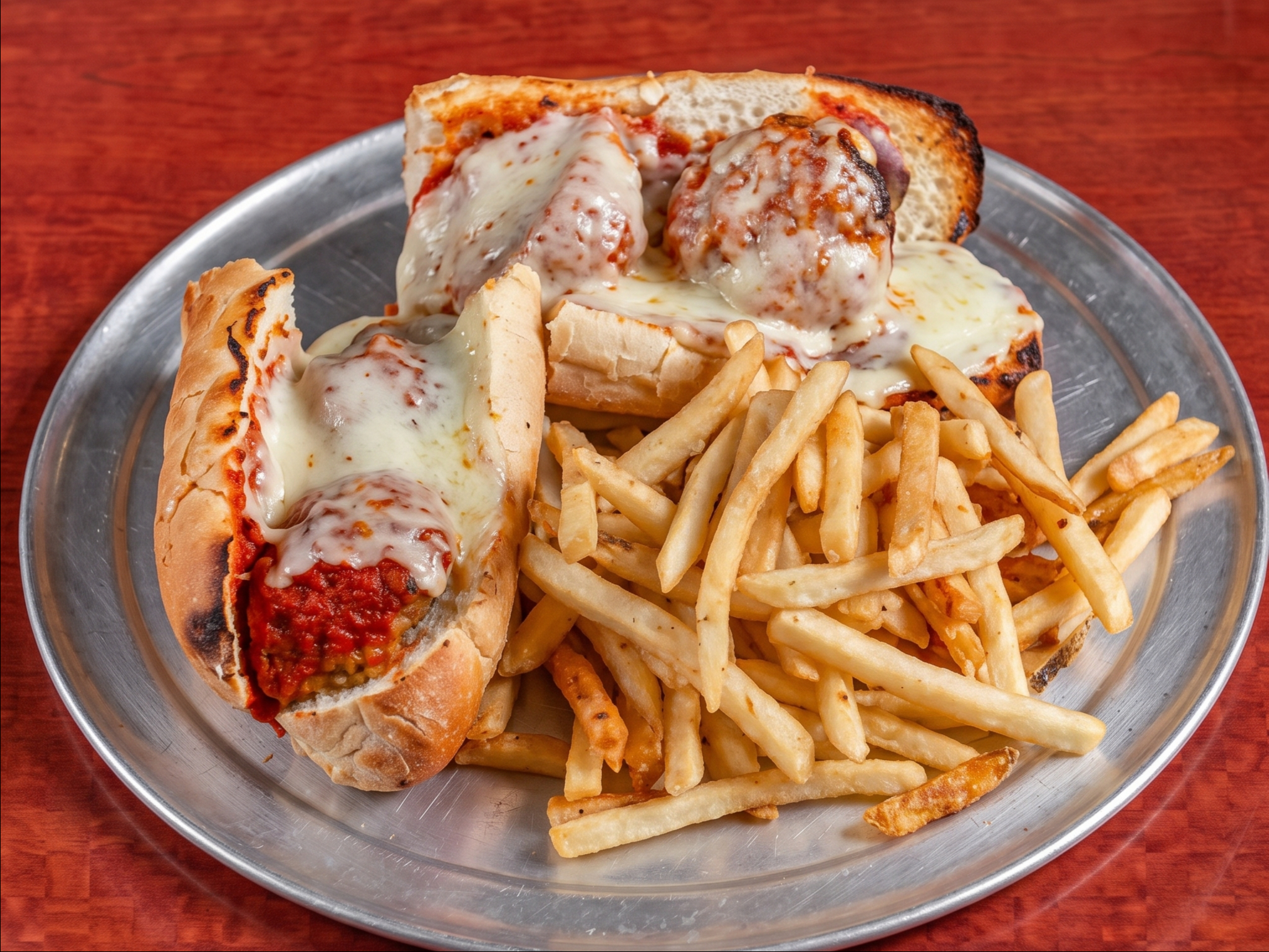 Meatball Parmigiana.