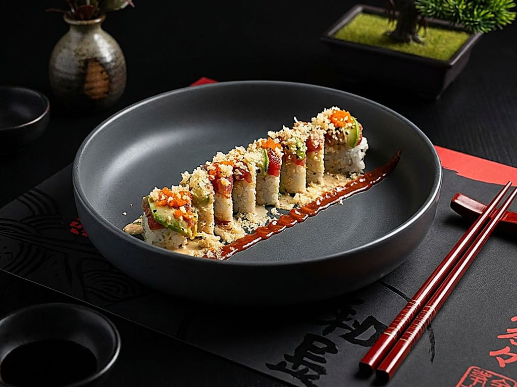 Spicy Wakame Roll.