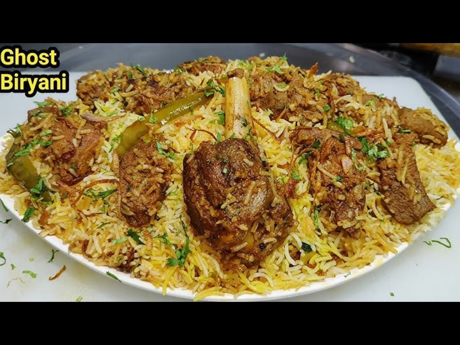 Goat Dum Biryani.