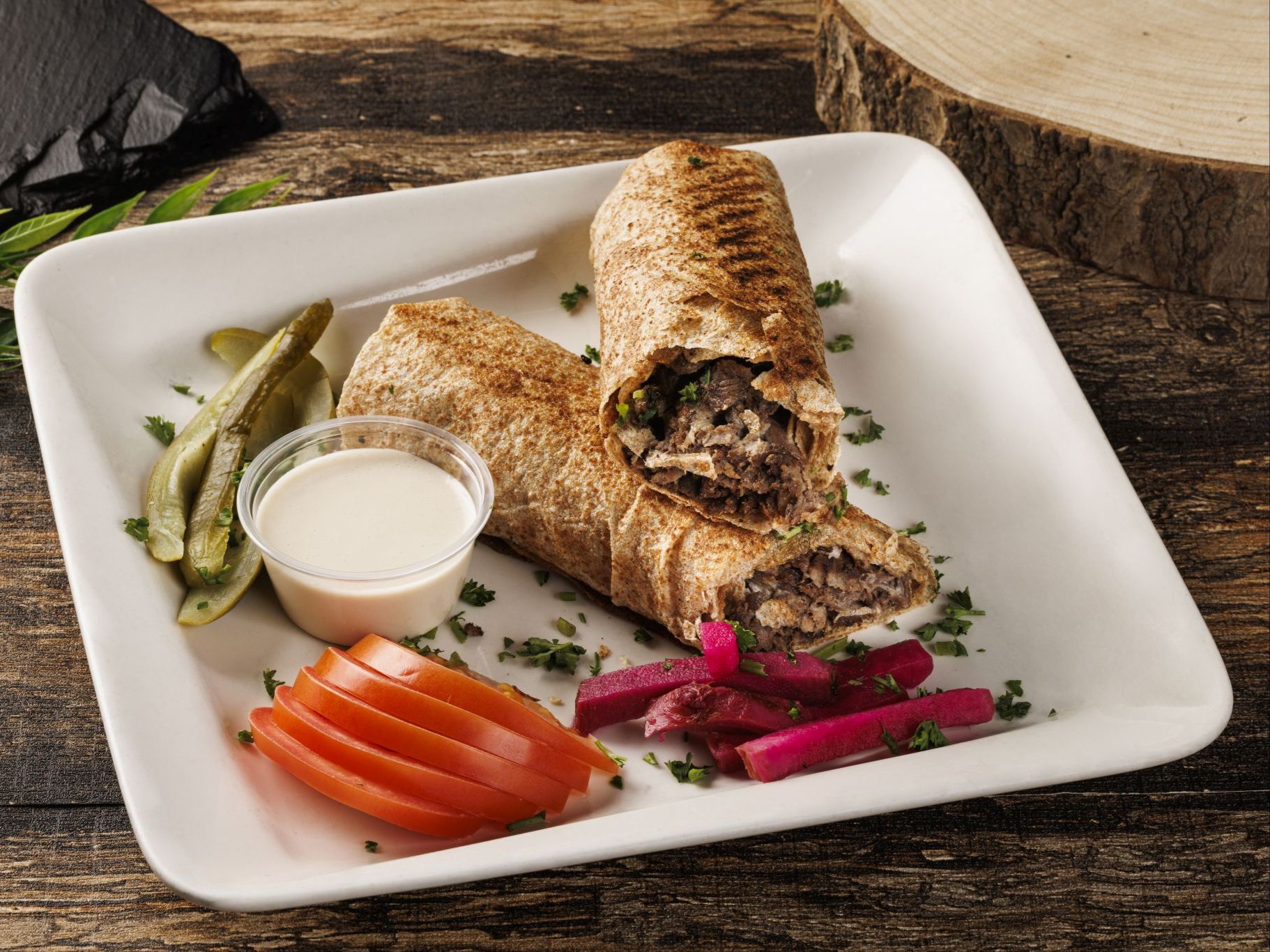 Beef Saj Shawarma