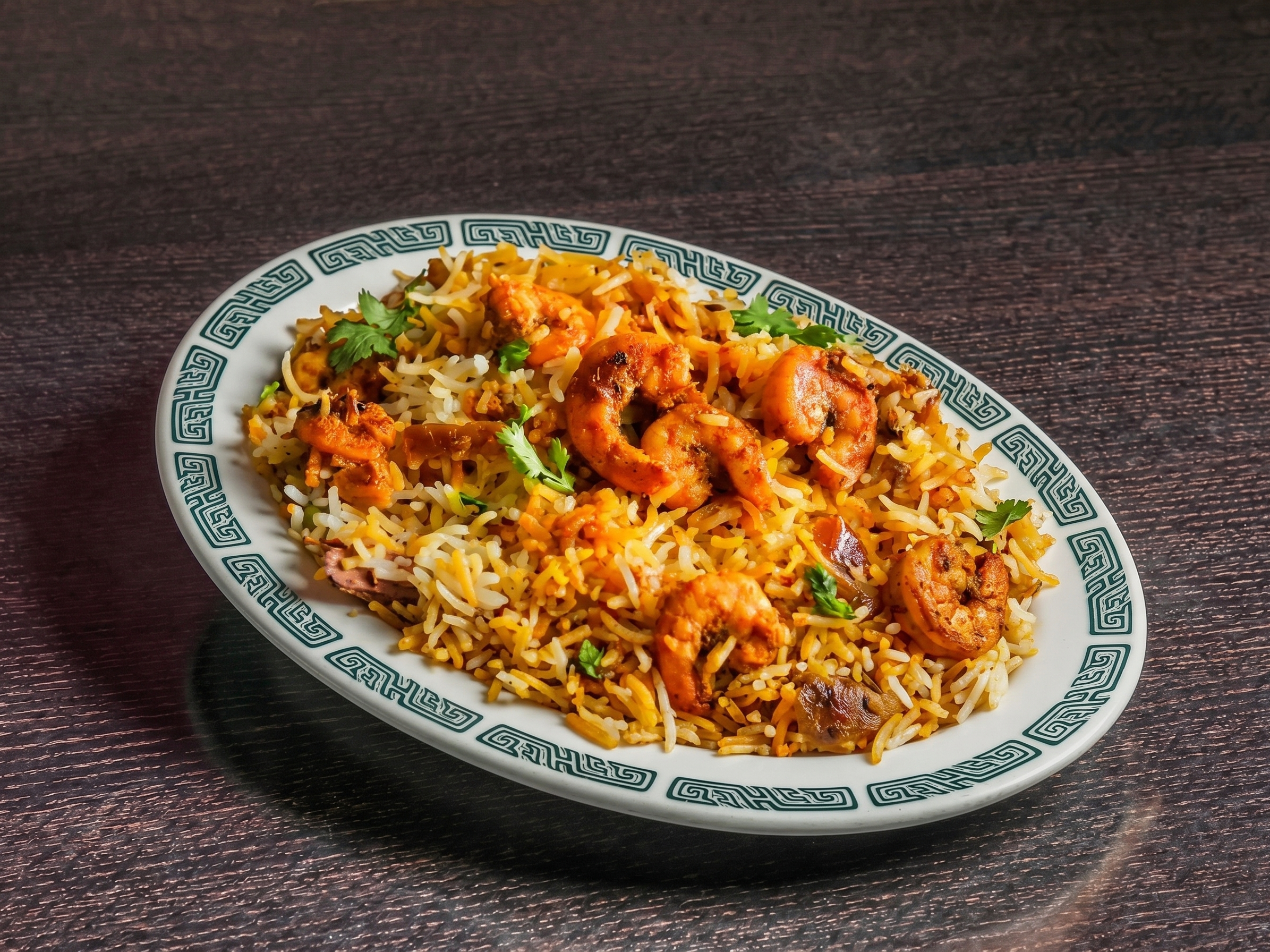 Shrimp Biryani.