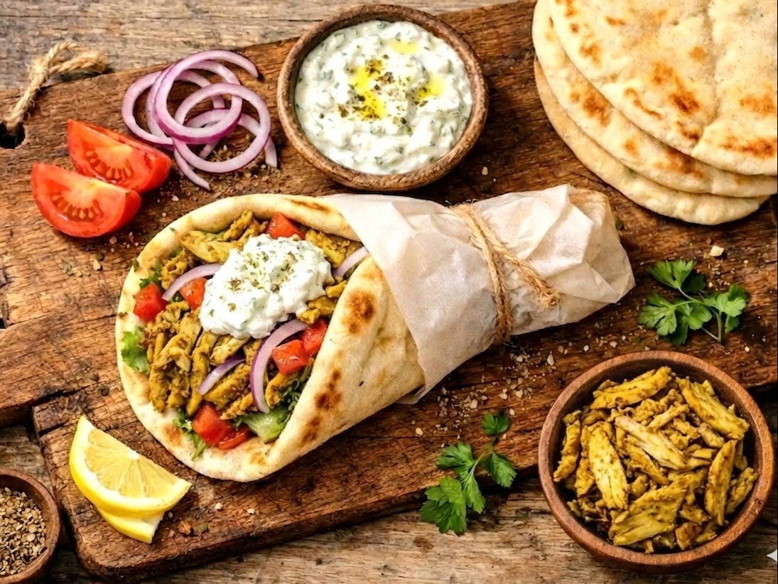 Chicken Shawarma Wrap.