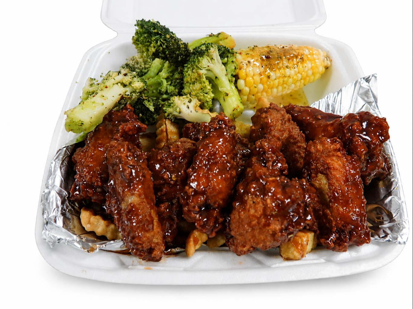 Jerk BBQ Wing Ding Platter.