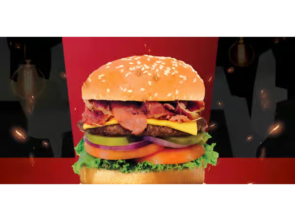 Pastrami Cheeseburger.