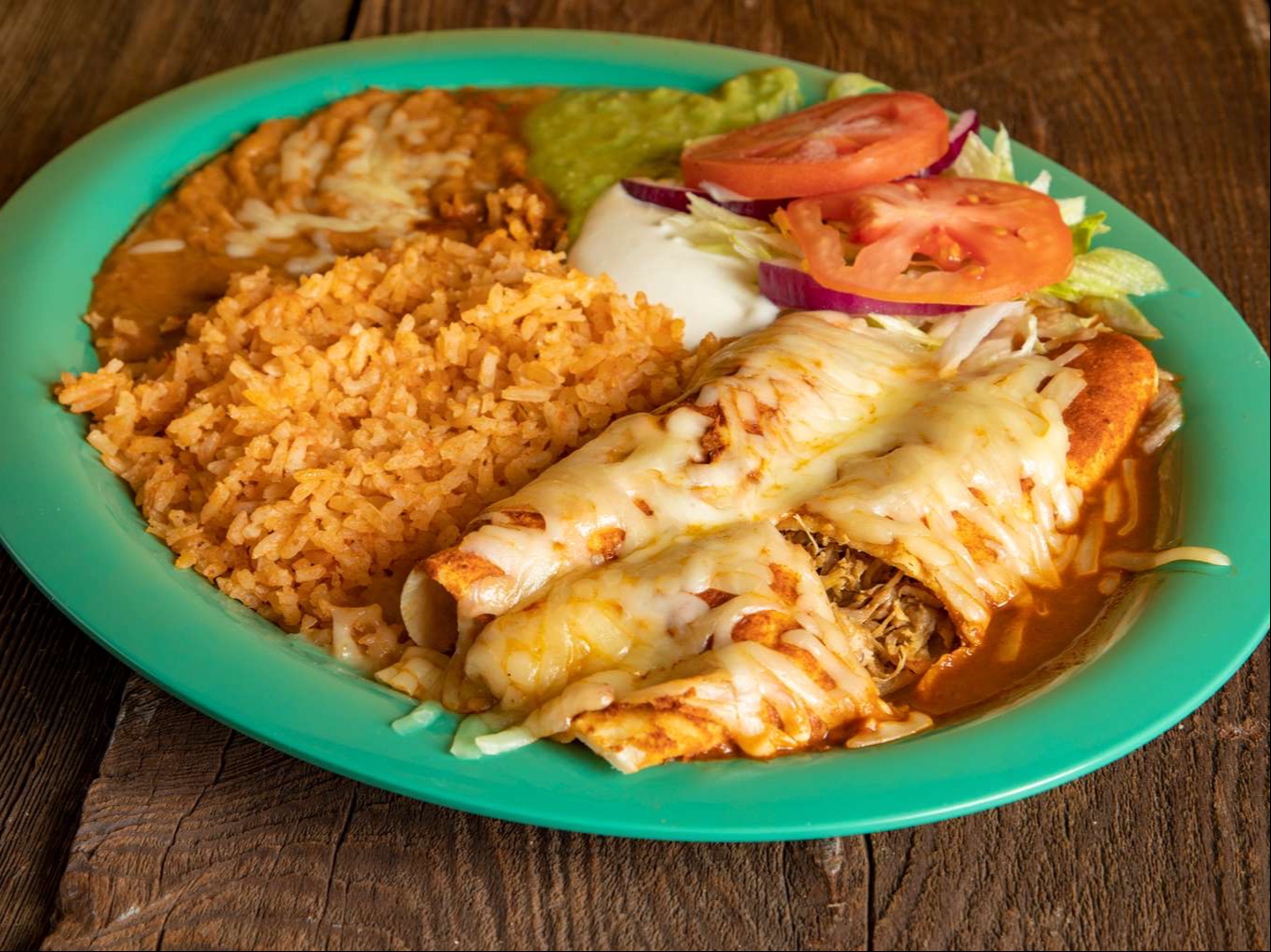 Enchiladas Dinner Plate.
