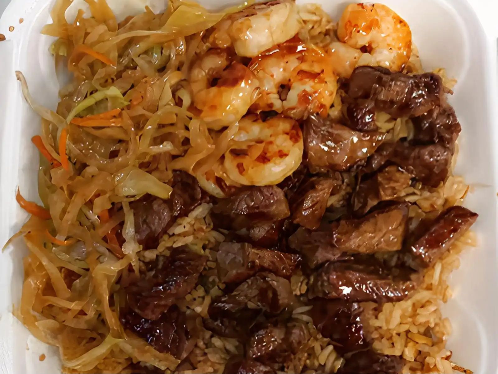 Hibachi Filet Mignon & Shrimp.