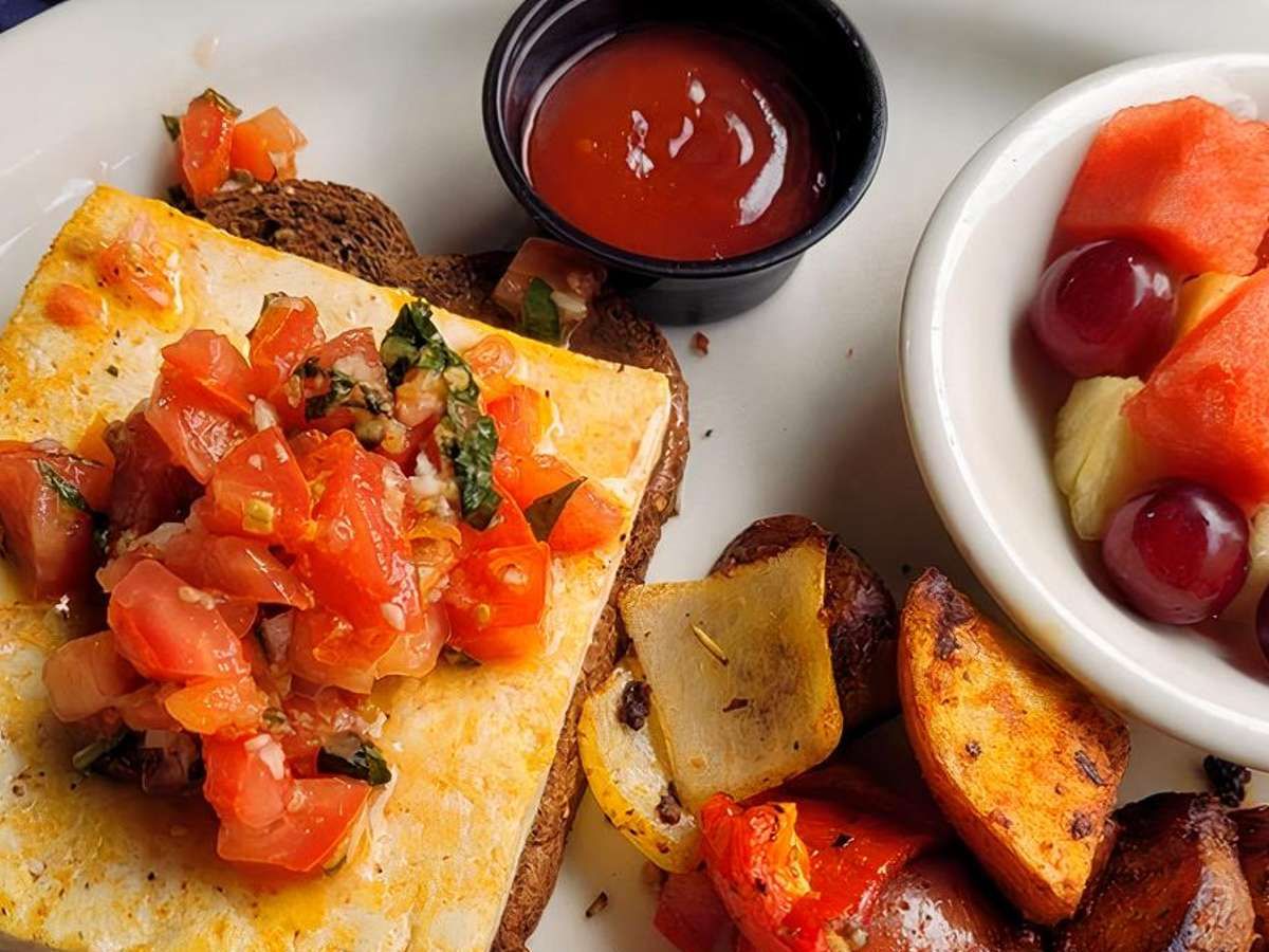 Tofu Bruschetta.