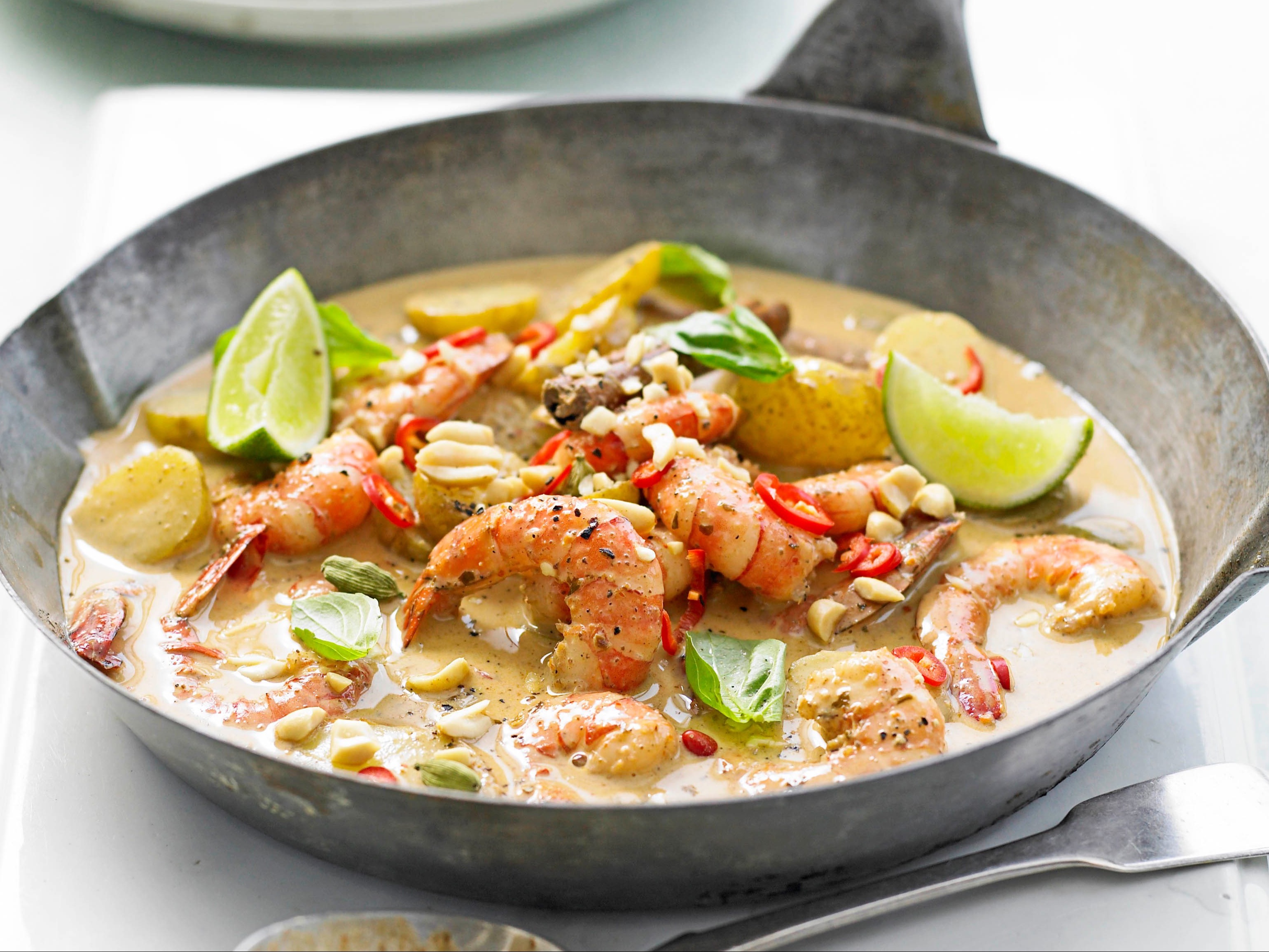 Shrimp Massaman Curry.