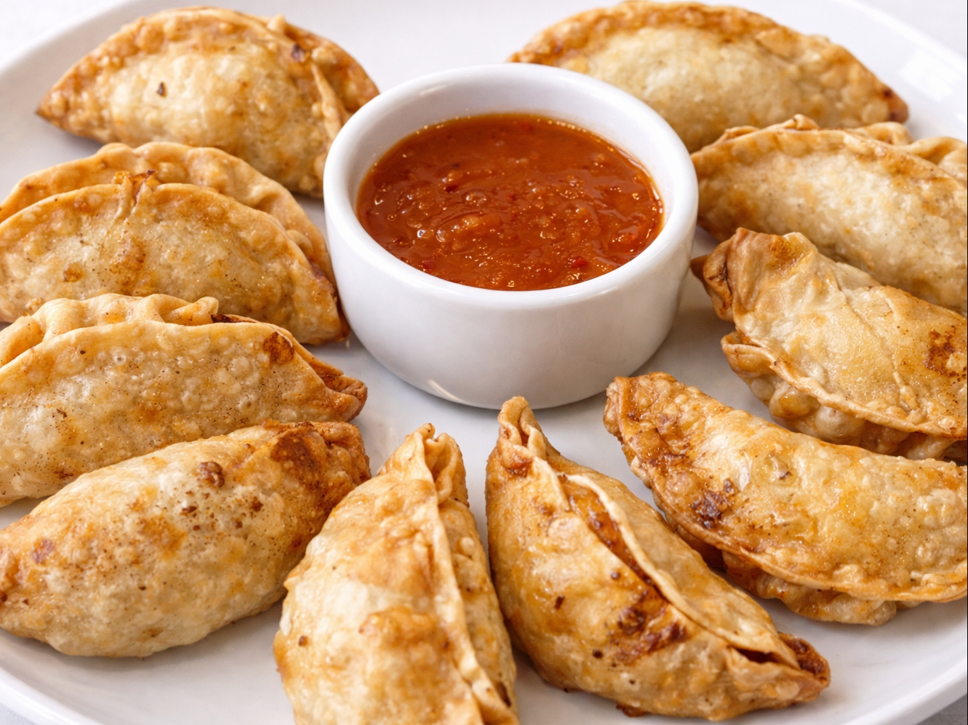 Chicken Momo - Fried.