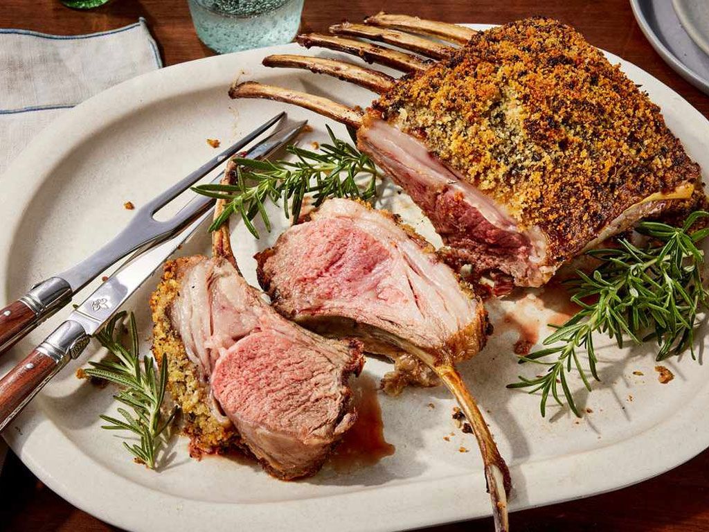 Grilled Lamb Rack.