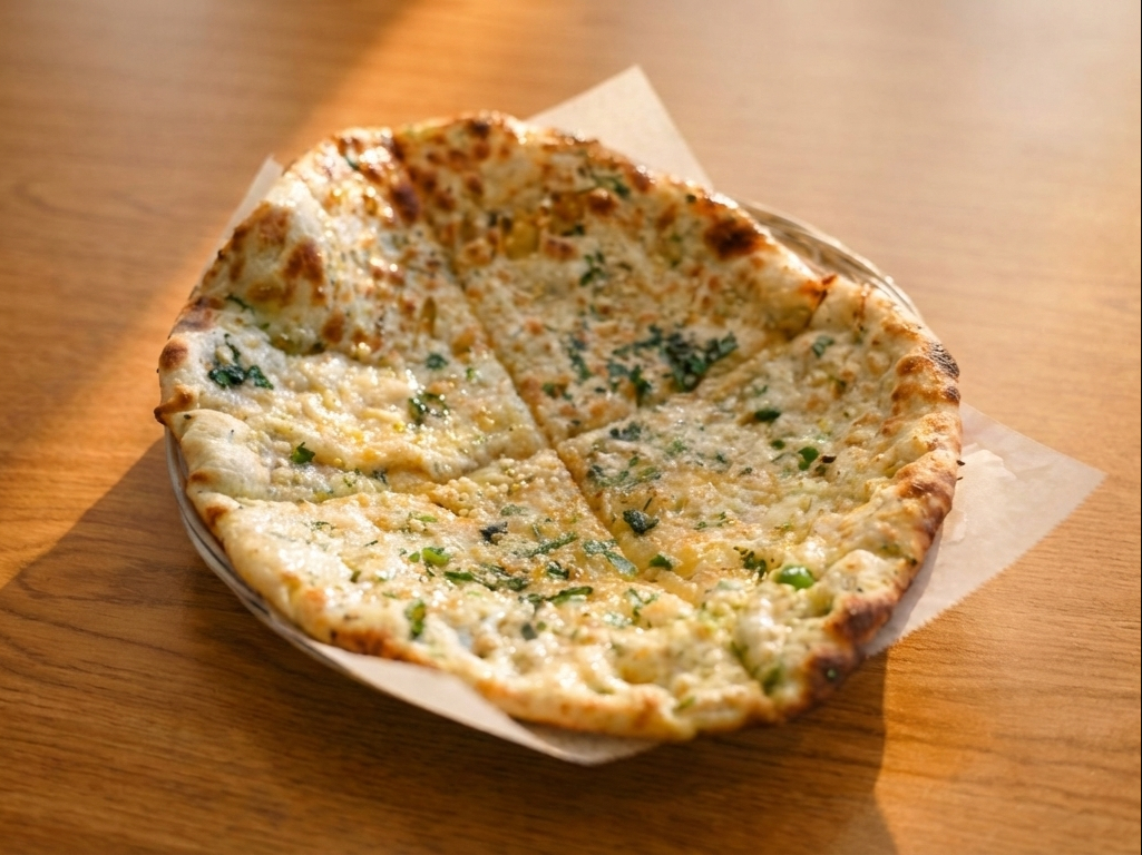 Garlic Cheese Jalapeno Naan.