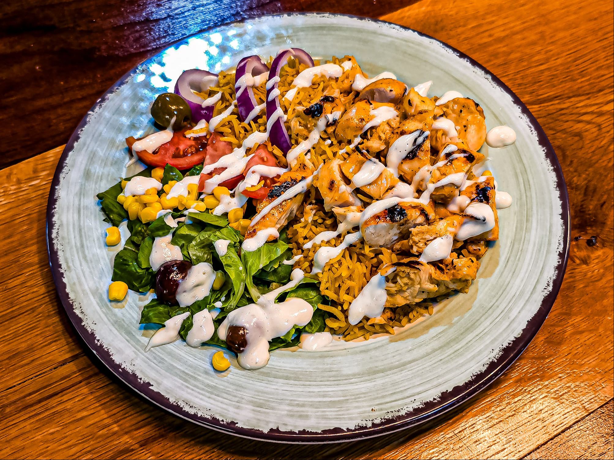 Chicken Over Rice Special Deal.