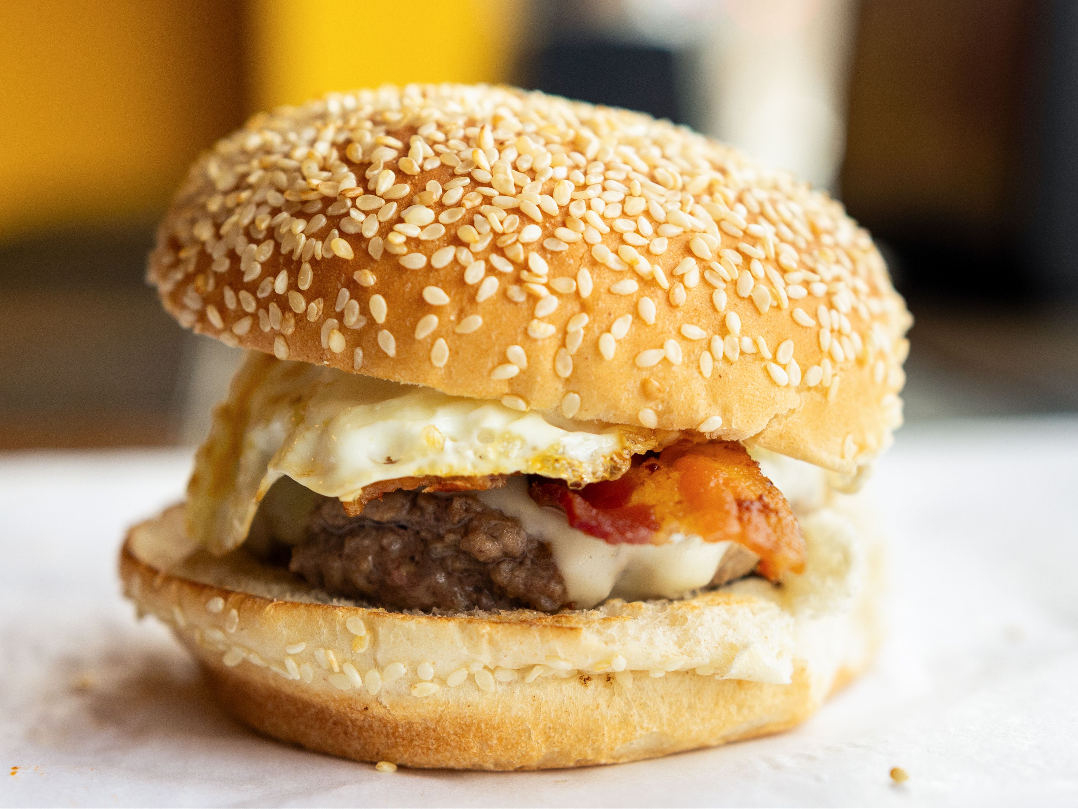 Single Bacon, Runny Egg, Cheese