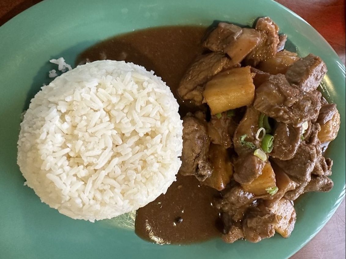 Pork Adobo W/ Rice.