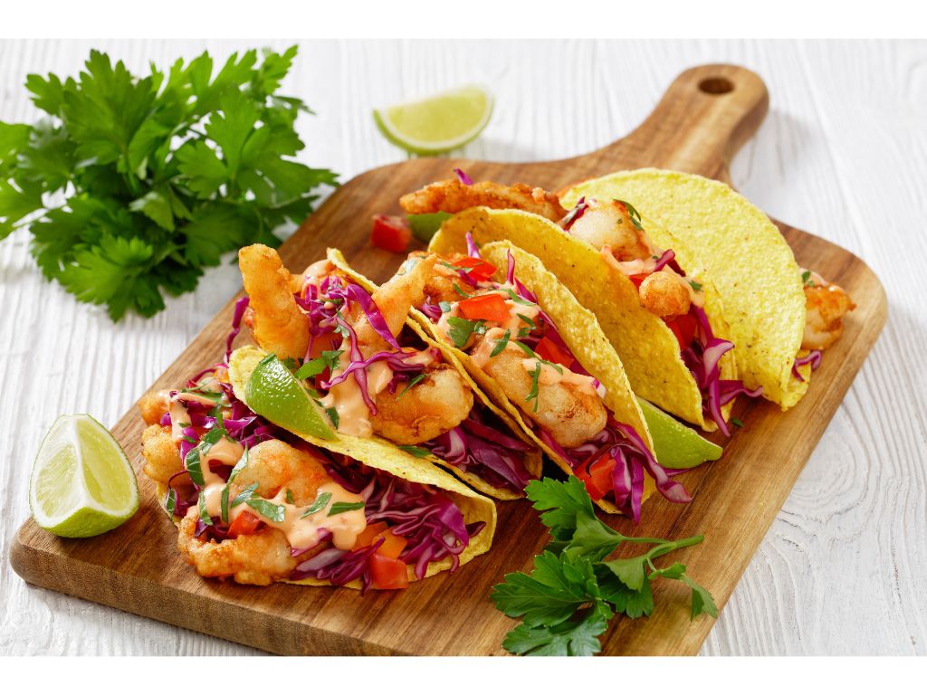 GROUND BEEF/SHRIMP MIX TACO