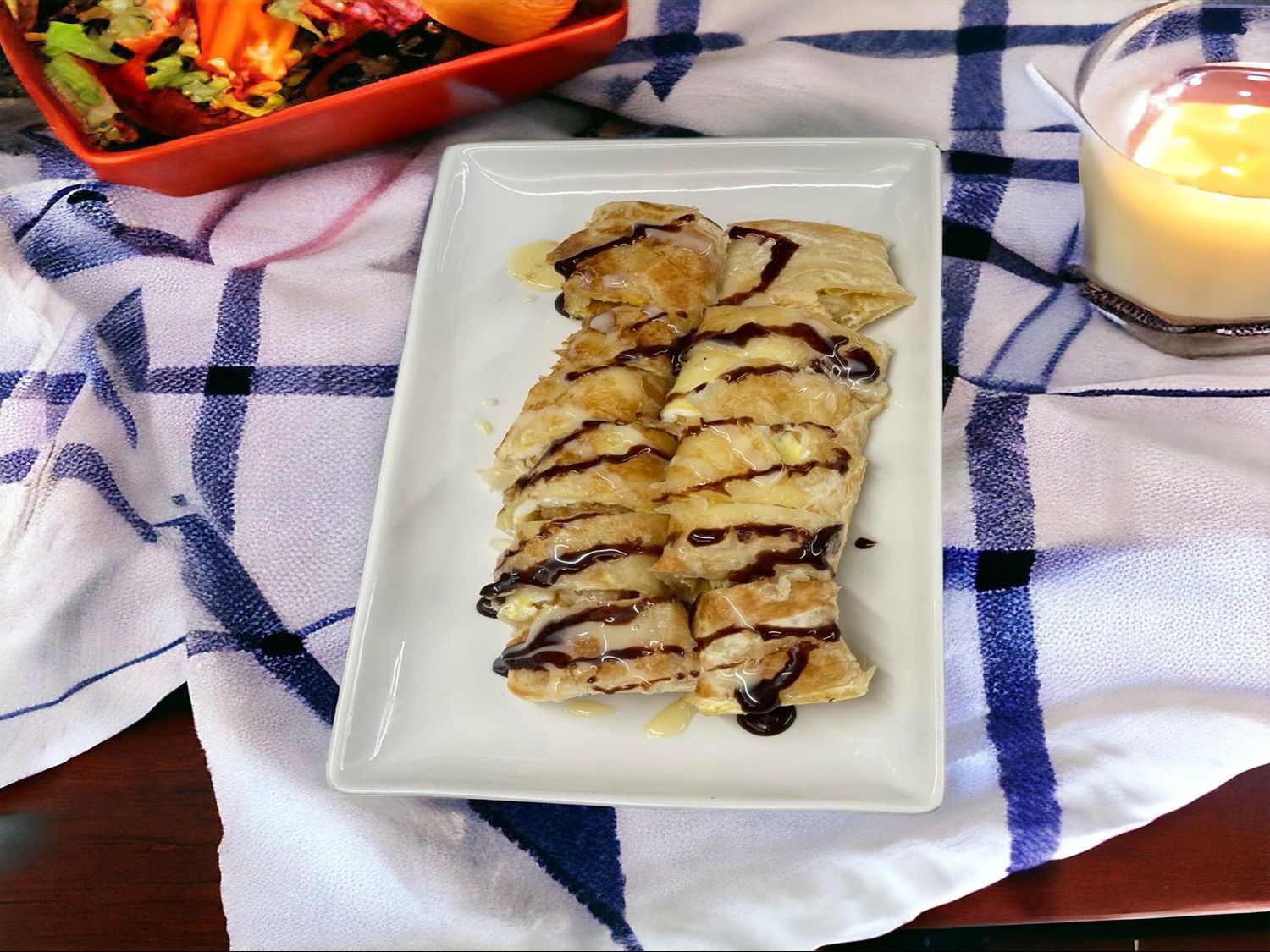 Image-DPT. Sweet Pancake (Thai Roti)