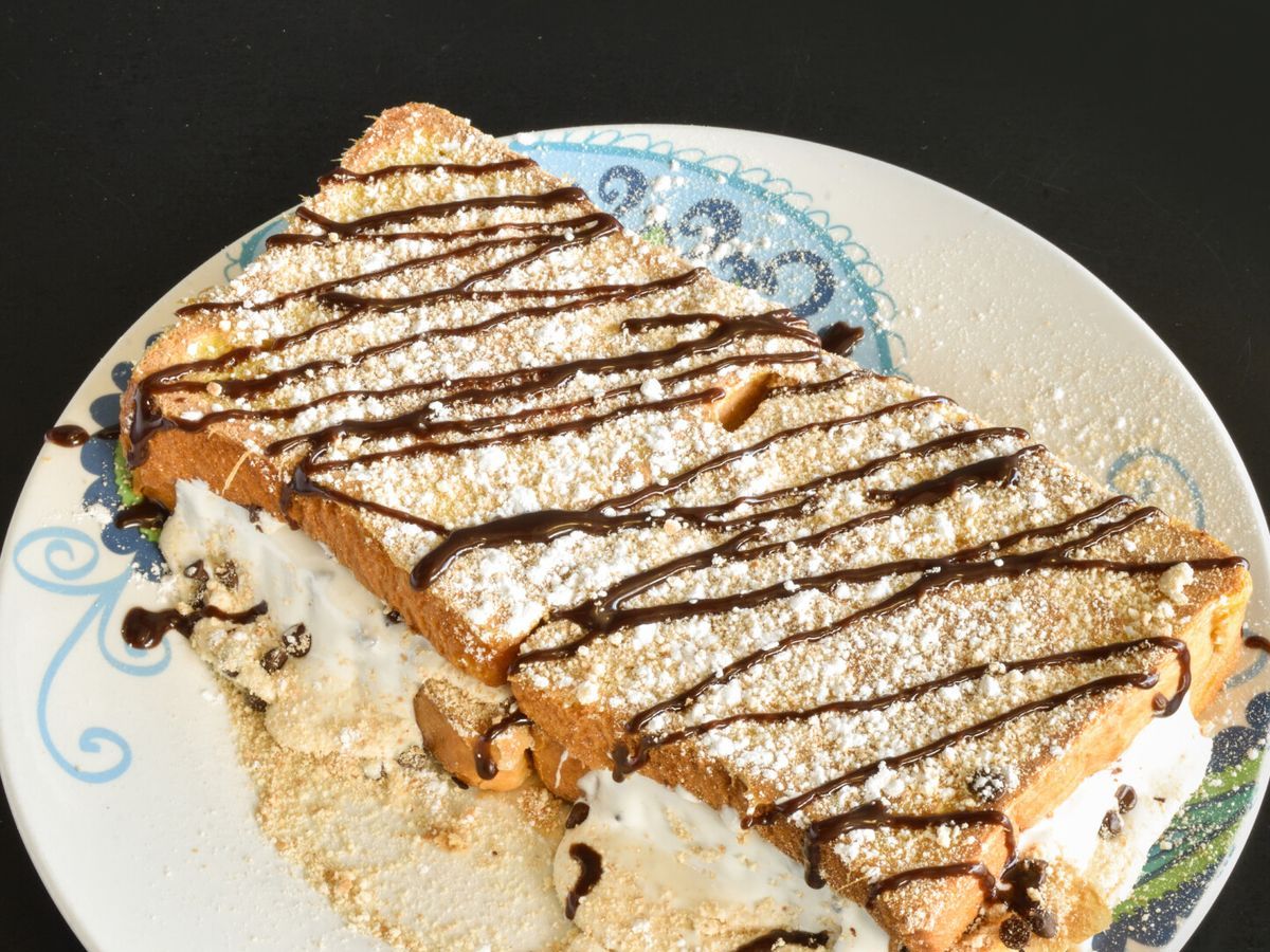 S'mores Stuffed French Toast.