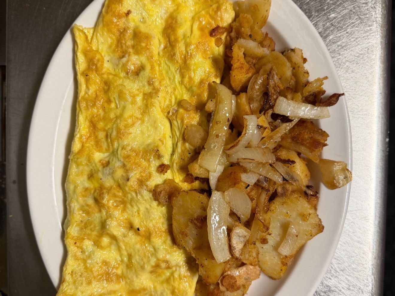 Bacon & Cheese Omelette.