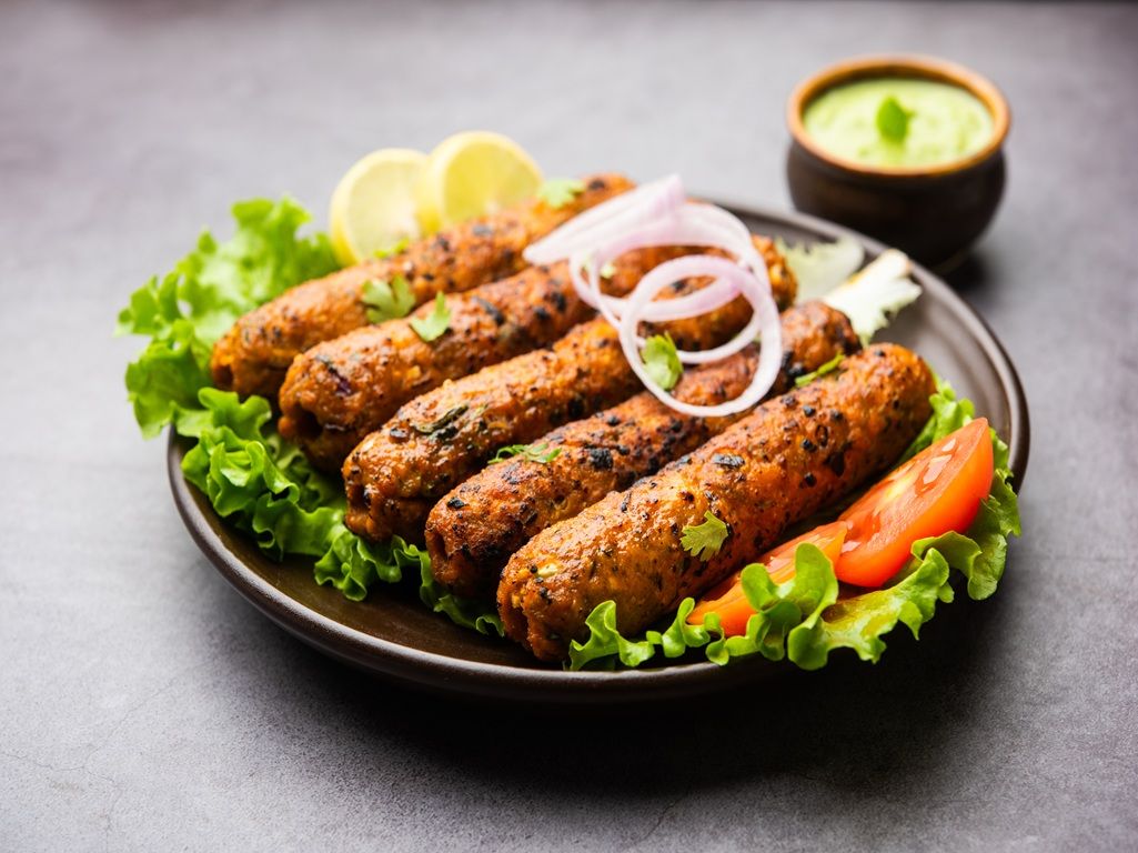 Chicken Seekh Kebab.