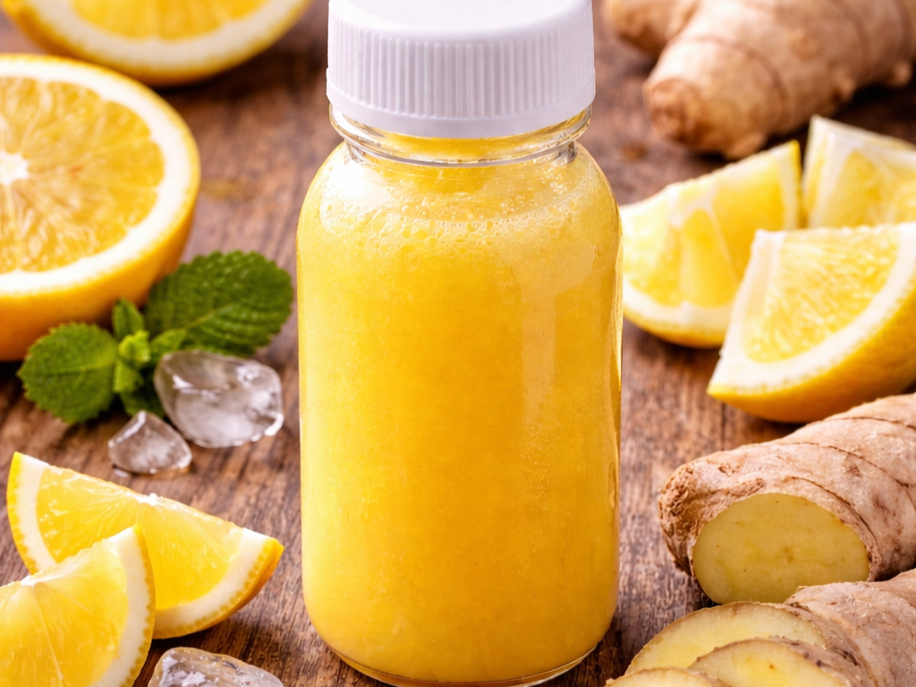 Lemon and Ginger Shot.
