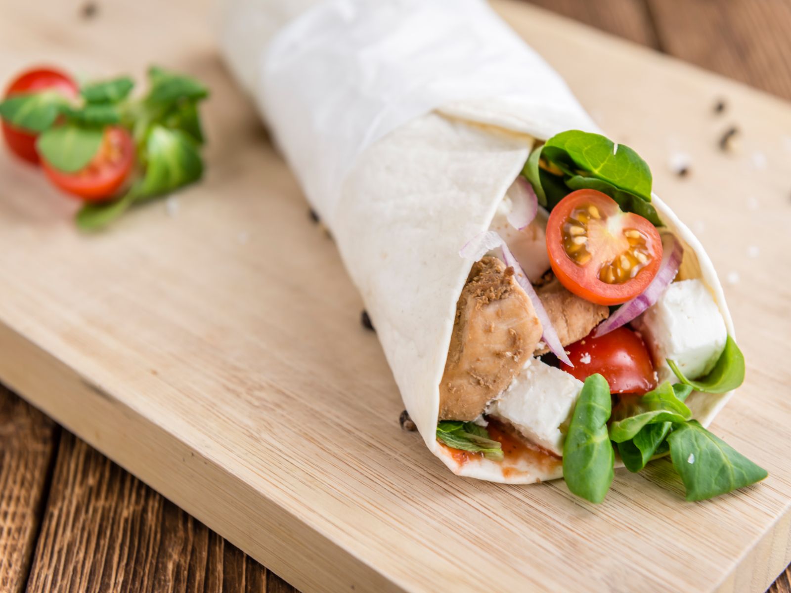 Chicken Ceaser Wrap.