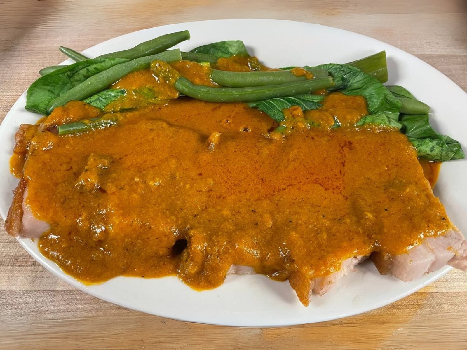 Crispy Pork Belly Kare-Kare *Contains Peanut Sauce*