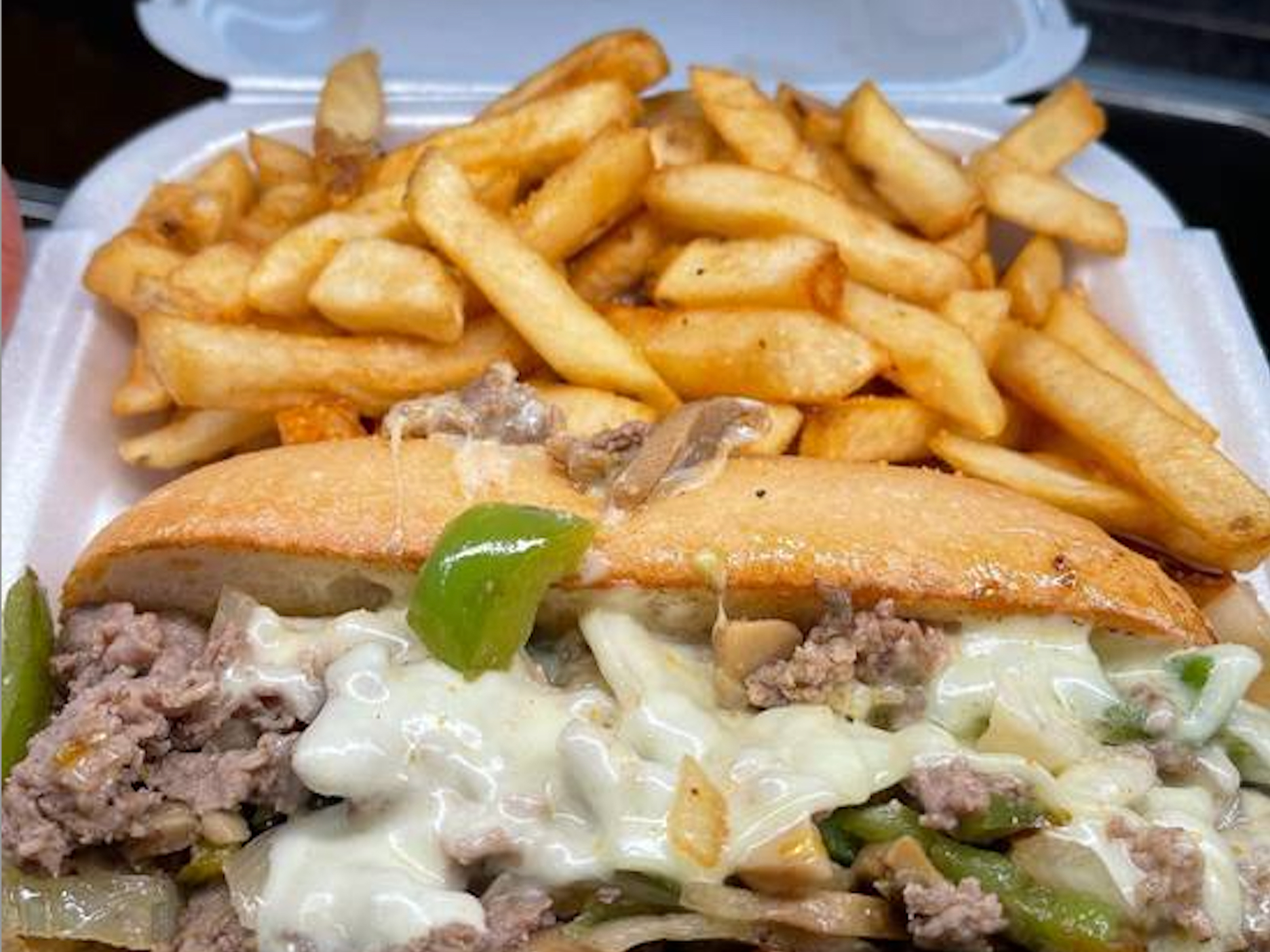4.Philly Cheese Steak W/Fries