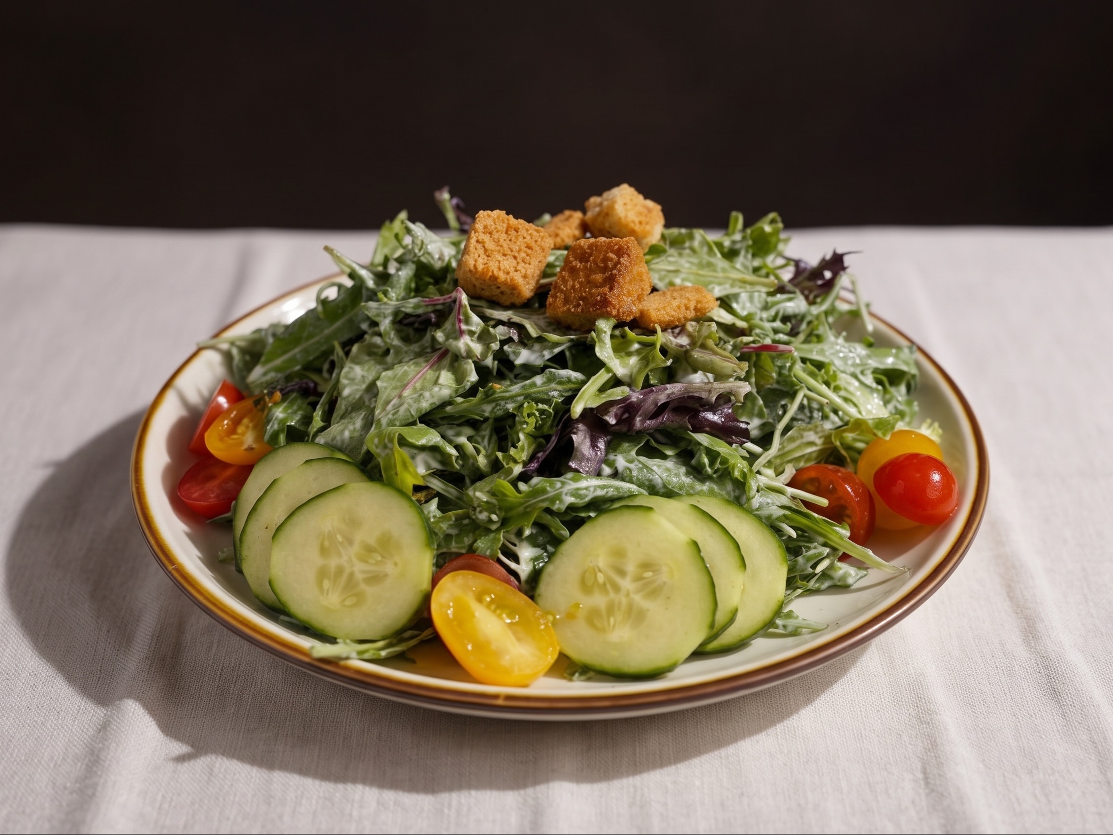 House Salad With Chicken.
