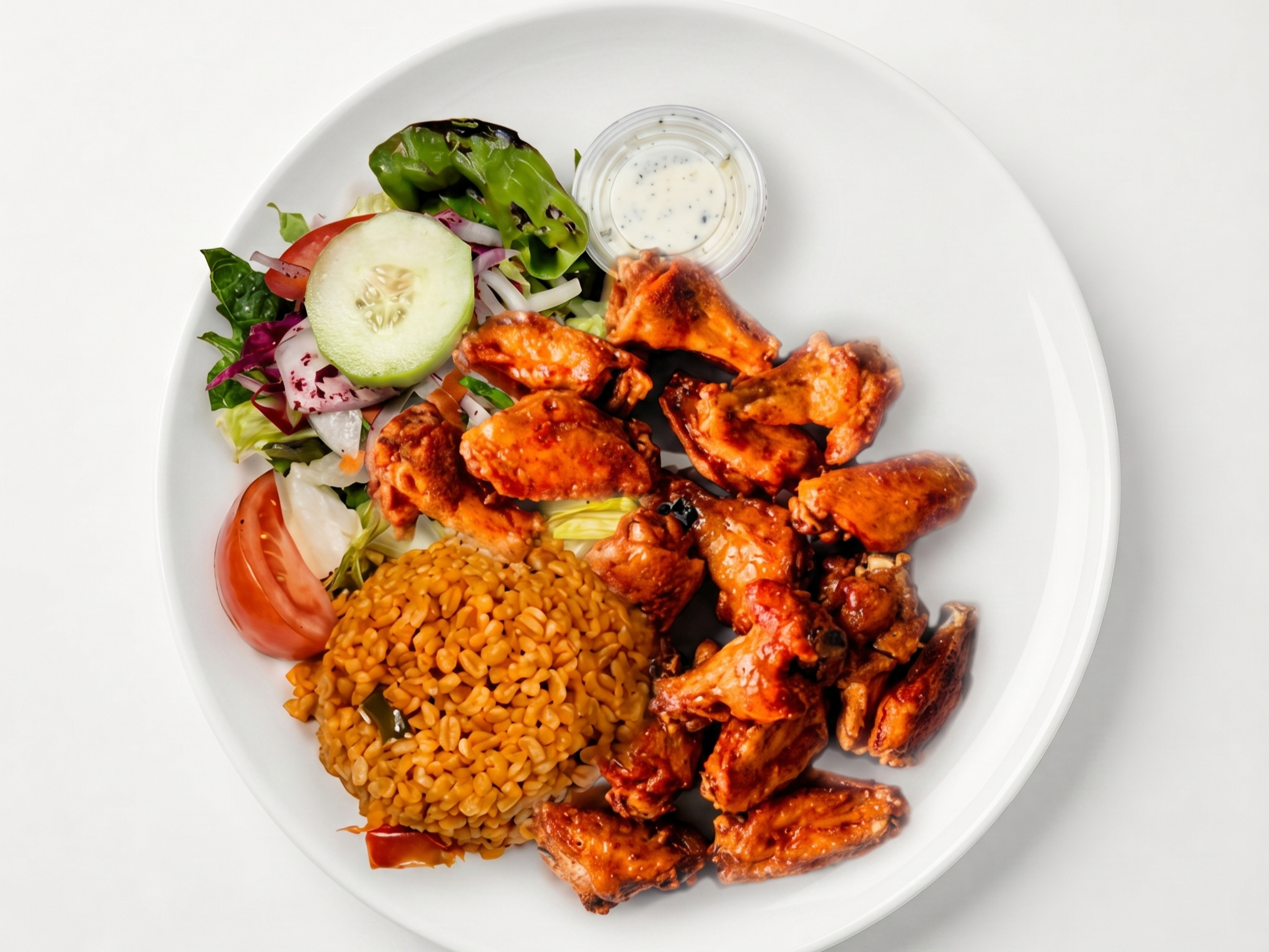 Chicken Wings Entree.