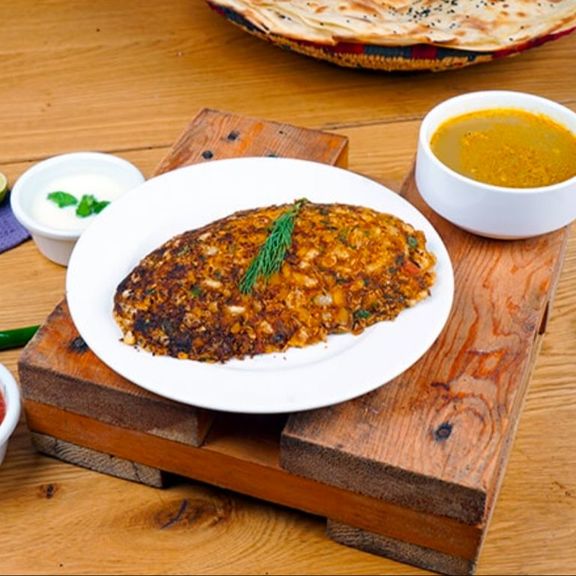 Dried Beans With Cheese And Eggs