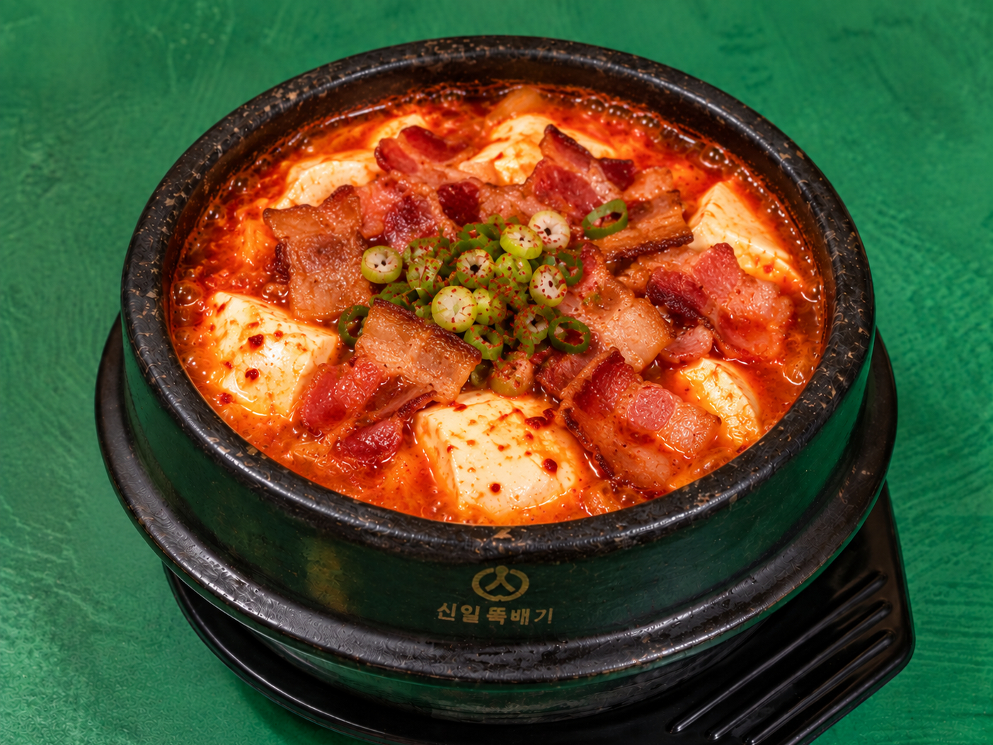 Bacon Soft Tofu Soup.