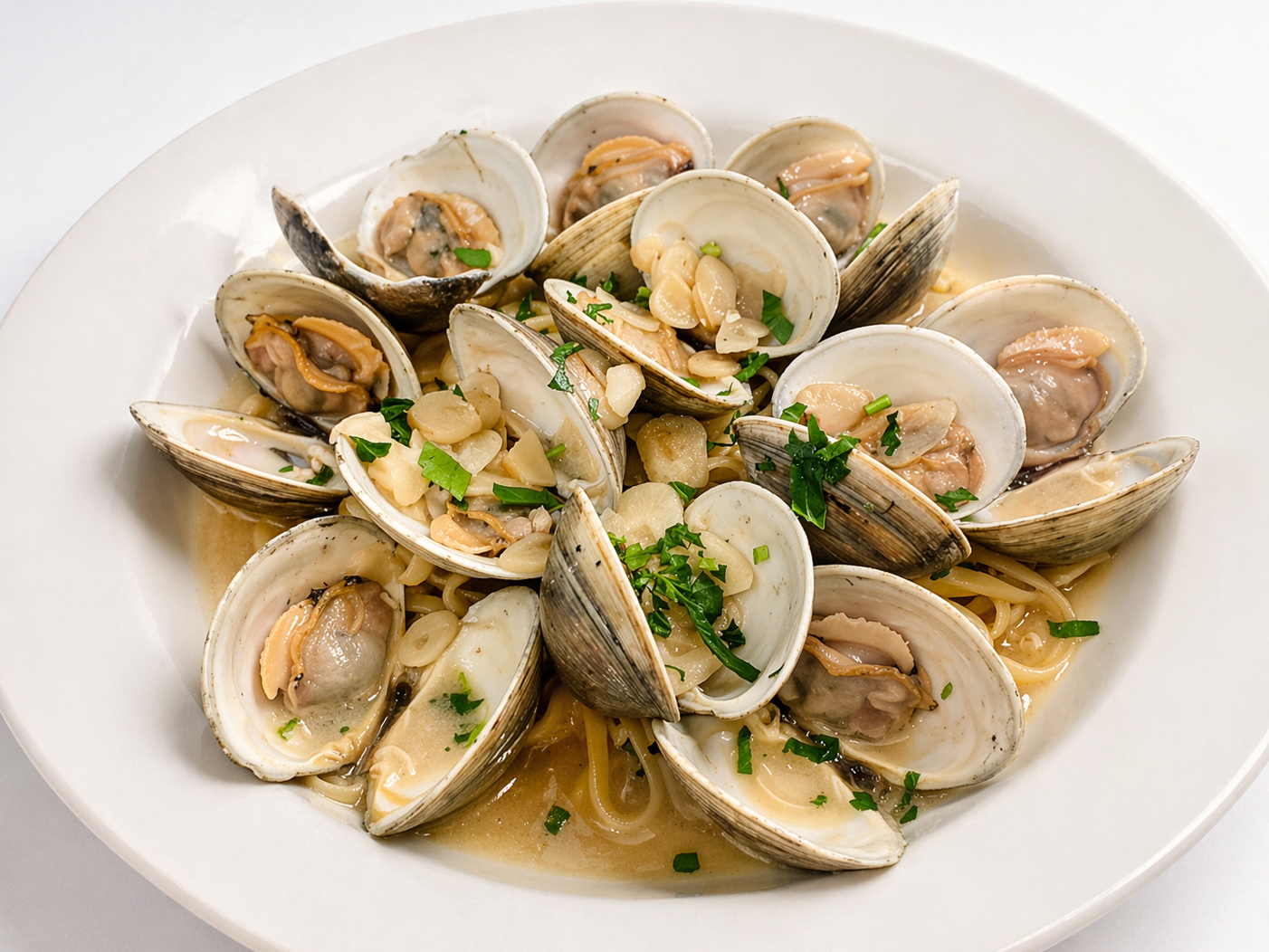 Spaghetti with Clam Sauce.