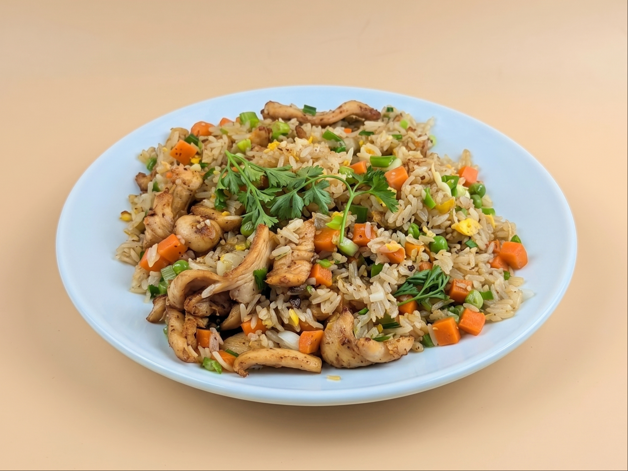 B_ Chicken Fried Rice/Com Chien Ga.