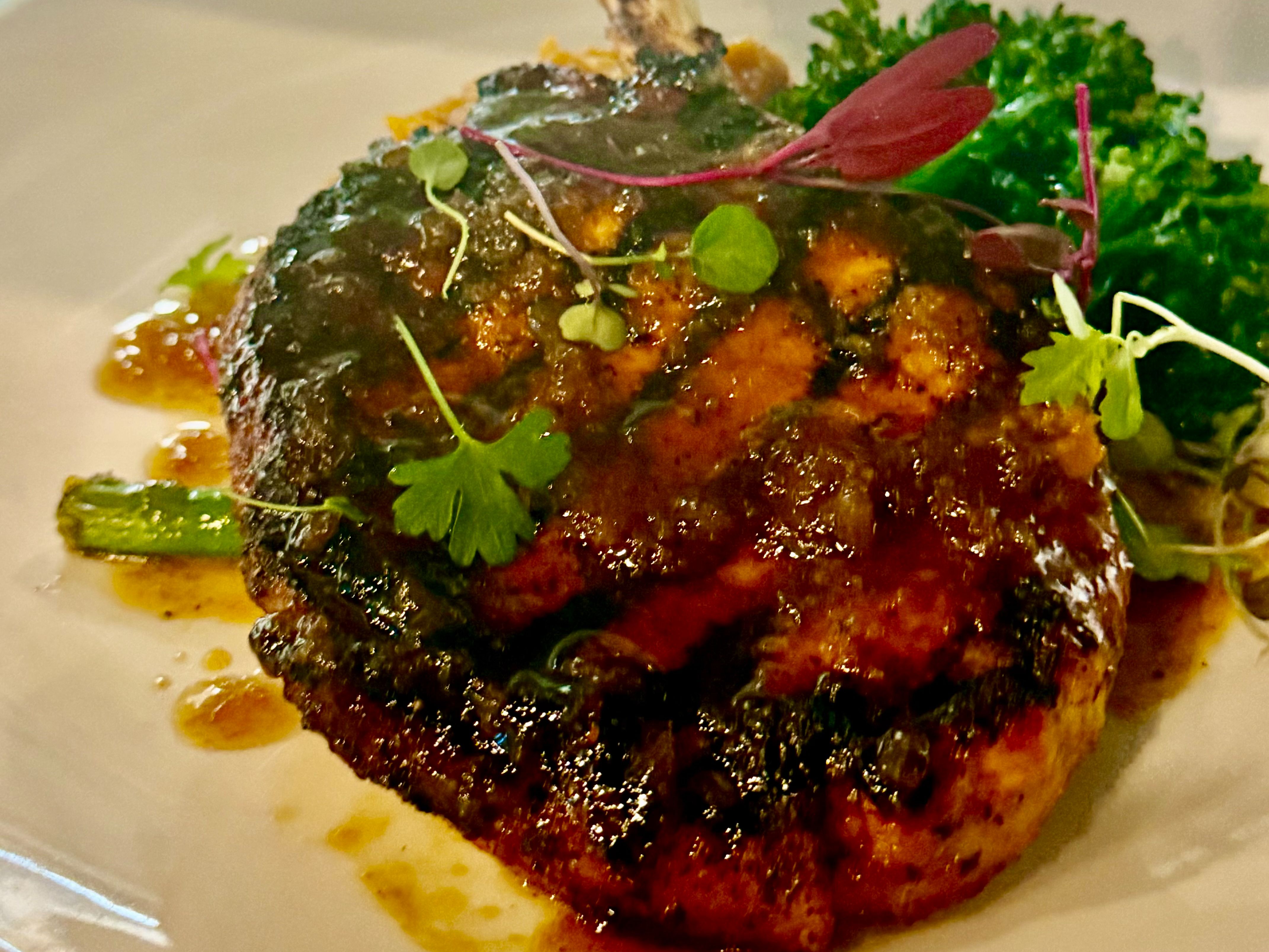 Maple Bourbon Pork Chop.