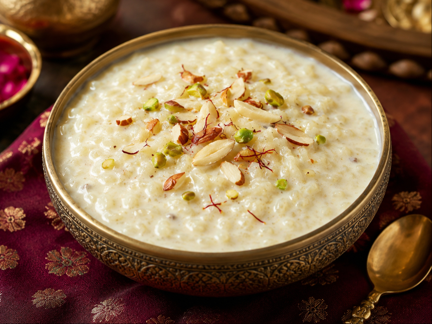 Kheer (RICE PUDDING).