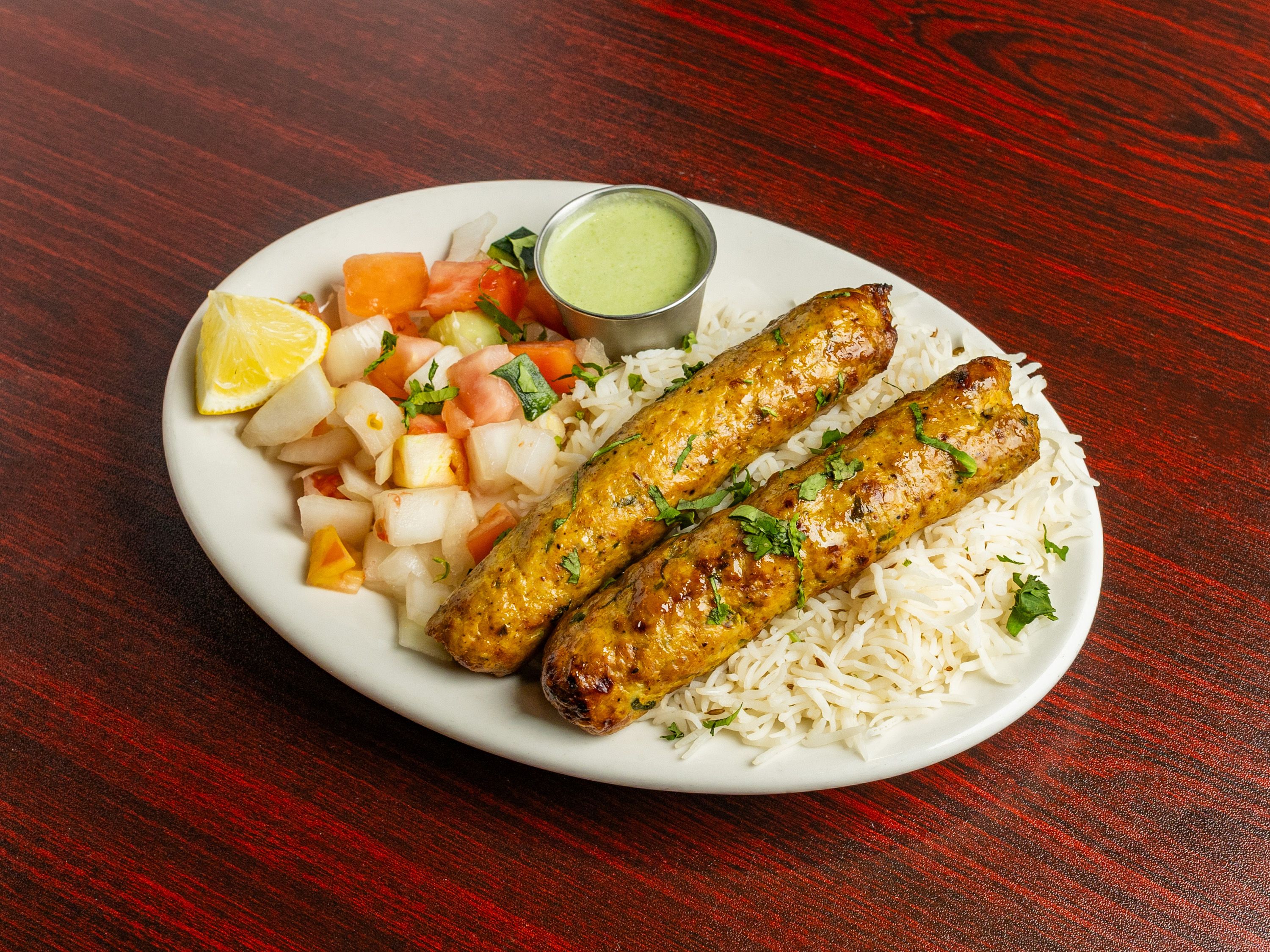 Chicken Seekh Kabob.