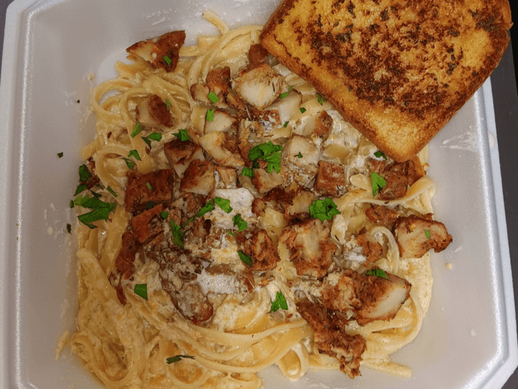 2 Jerk Chicken Alfredo